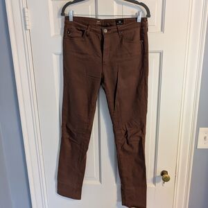 AG Adriano Goldschmied Chocolate Straight Leg Pants